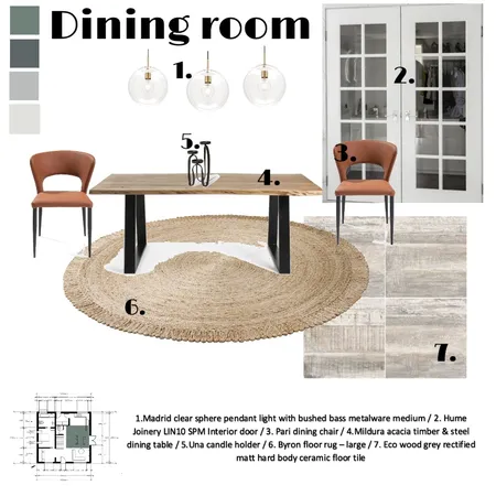 IDI - ASSIGNMENT 9 DINING ROOM Interior Design Mood Board by Tiani on Style Sourcebook