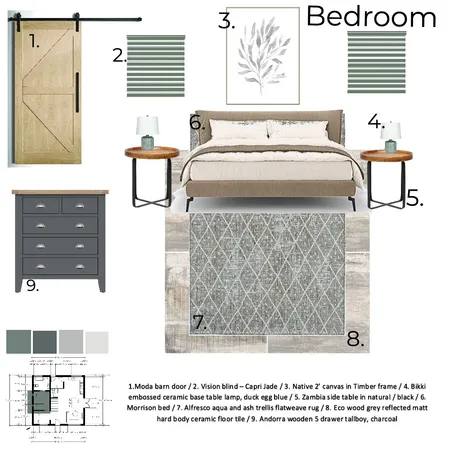 IDI - ASSIGNMENT 9 BEDROOM Interior Design Mood Board by Tiani on Style Sourcebook