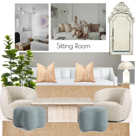 Beach House Sitting Room Interior Design Mood Board by Helen DK on Style Sourcebook