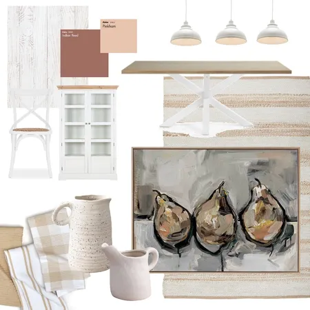 Contemporary Farmhouse Dining Room Interior Design Mood Board by jacklynfoster on Style Sourcebook