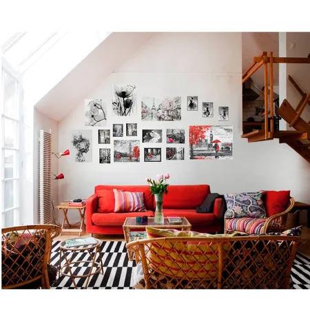 картины на мансардной стене Interior Design Mood Board by Лана on Style Sourcebook