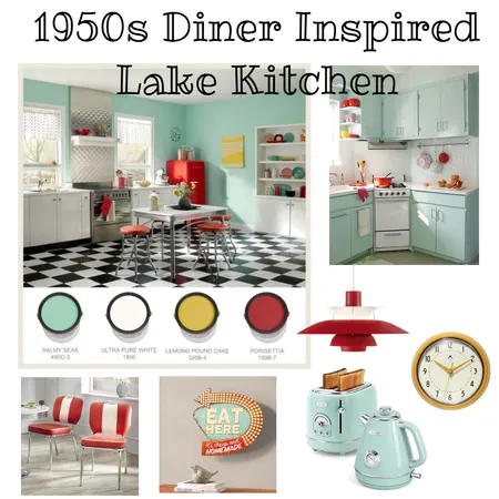 1950s Lake Kitchen Interior Design Mood Board by alexgumpita on Style Sourcebook