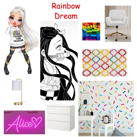Alice's bedroom Interior Design Mood Board by amachado on Style Sourcebook