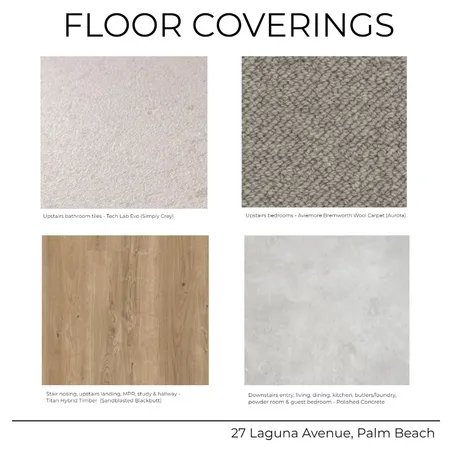 27 Laguna Avenue - Floor coverings Interior Design Mood Board by Kathleen Holland on Style Sourcebook
