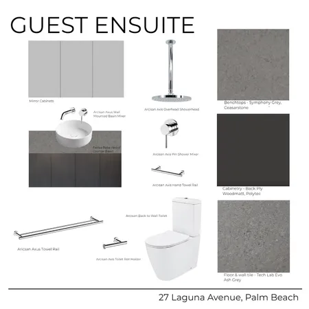 27 Laguna Avenue - Ensuite Guest (Dark) Interior Design Mood Board by Kathle         Study     en Holland on Style Sourcebook