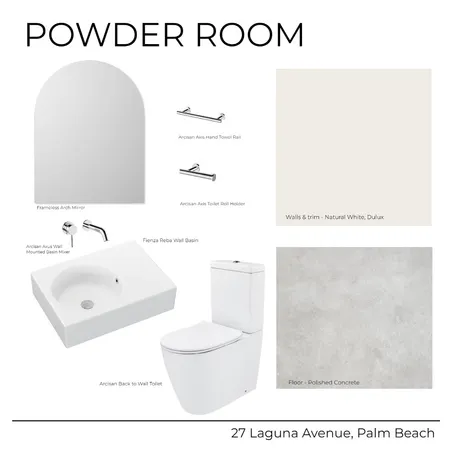 27 Laguna Avenue - Guest Powder (Light) Interior Design Mood Board by Kathleen Holland on Style Sourcebook