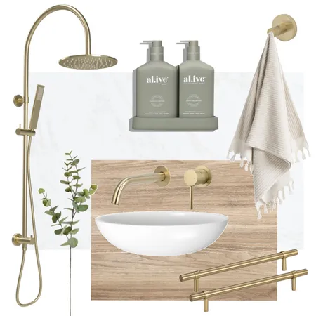 AU-1165743 -bathroom brass Interior Design Mood Board by CaitlynABI on Style Sourcebook