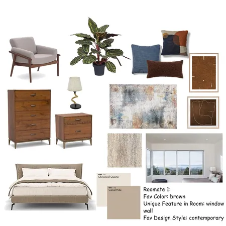 3 male roomates: 1st bedroom Interior Design Mood Board by Beverly Zaske on Style Sourcebook