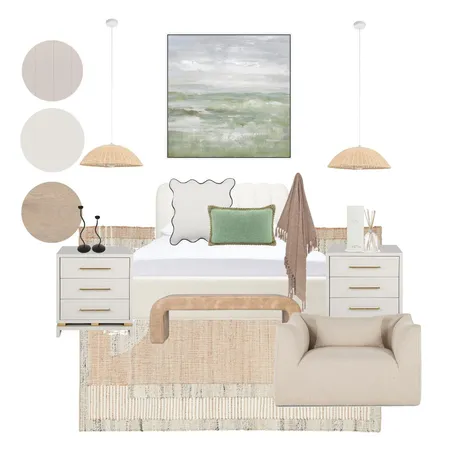 modern bedroom with curved interiors Interior Design Mood Board by In Order by Olivia on Style Sourcebook