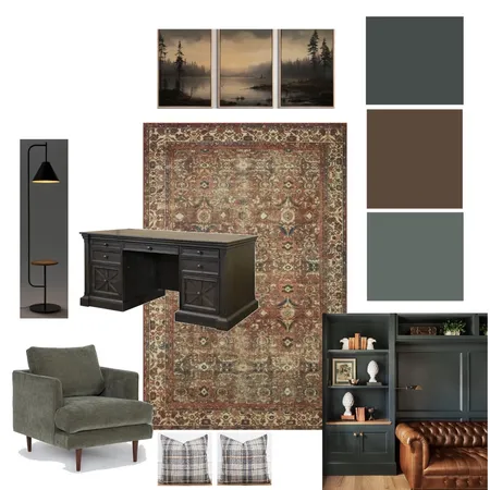 Debbies moody office Interior Design Mood Board by Live in Bloom design on Style Sourcebook