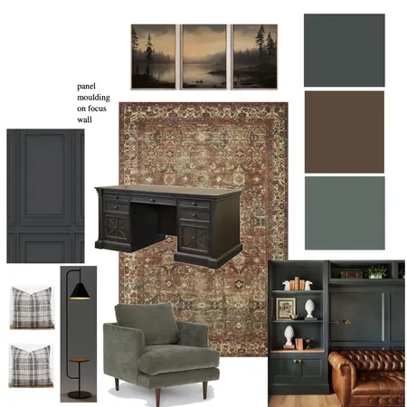 Debbies moody office Interior Design Mood Board by Live in Bloom design on Style Sourcebook