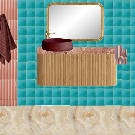 Bath - Aqua + Clay Interior Design Mood Board by dl2407 on Style Sourcebook