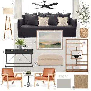 Lived-In Living Room Interior Design Mood Board by lwood on Style Sourcebook