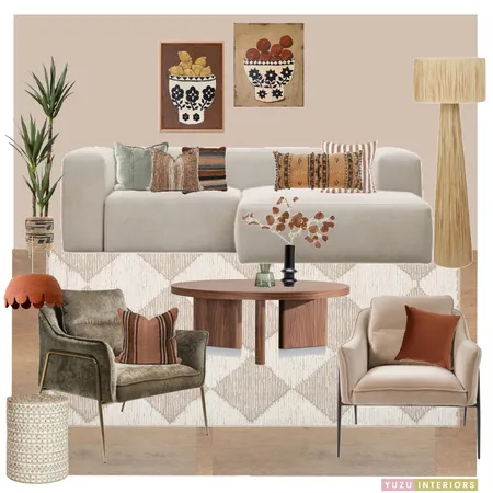 Nothing Basic About Brown and Beige Interior Design Mood Board by Yuzu Interiors on Style Sourcebook