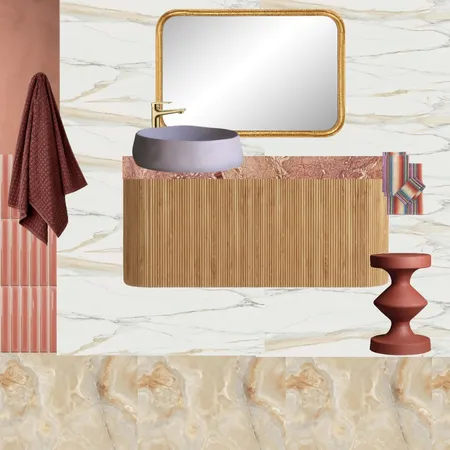 Bath - Terracotta + Marble Interior Design Mood Board by dl2407 on Style Sourcebook