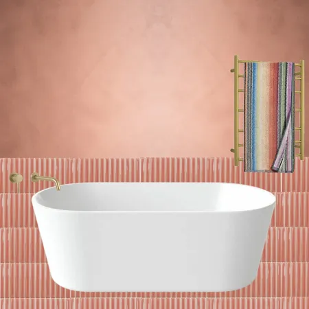 Coral Bathroom Interior Design Mood Board by dl2407 on Style Sourcebook