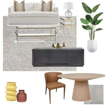 Living Room/Dining - Option 3 Interior Design Mood Board by courtneychristiecaraco on Style Sourcebook