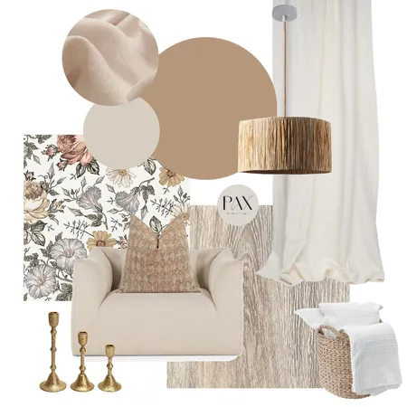 Warm Neutral Living Interior Design Mood Board by PAX Interior Design on Style Sourcebook