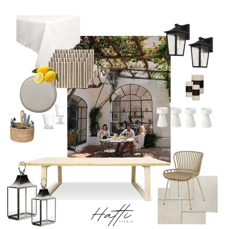 Provence inspired outdoor dining Interior Design Mood Board by Hatti Interiors on Style Sourcebook