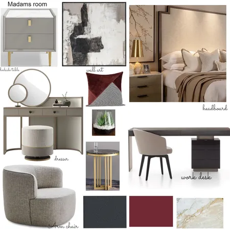 Obuse madams room Interior Design Mood Board by Oeuvre designs on Style Sourcebook