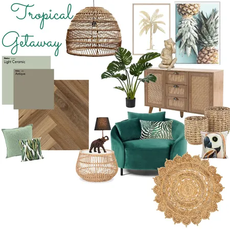 Tropical Getaway Interior Design Mood Board by bohemian_daisy on Style Sourcebook