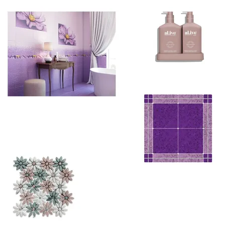 Violet Bathroom Interior Design Mood Board by Valida1 on Style Sourcebook
