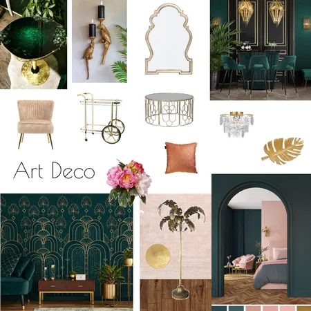 Art Deco Interior Design Mood Board by Adrienn Szakolczai on Style Sourcebook