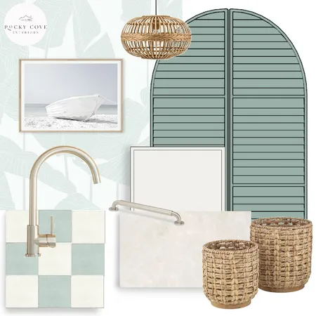 Coastal sage Laundry Interior Design Mood Board by Rocky Cove Interiors on Style Sourcebook