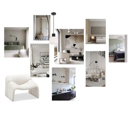 Accented Achromatic Interior Design Mood Board by Lakshmi on Style Sourcebook