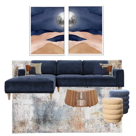 MODERN BLUE LIVINGROOM Interior Design Mood Board by welda on Style Sourcebook