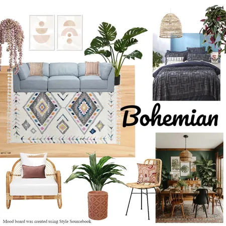 Bohemian Interior Design Mood Board by nerolie_10@hotmail.com on Style Sourcebook