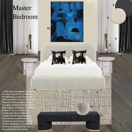 Master Bedroom Interior Design Mood Board by DanV on Style Sourcebook