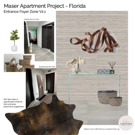 Maser Apartment - Entrance Foyer V2.1 Interior Design Mood Board by Helen Sheppard on Style Sourcebook