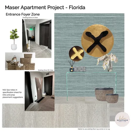 Maser Apartment - Entrance Foyer V1 Interior Design Mood Board by Helen Sheppard on Style Sourcebook