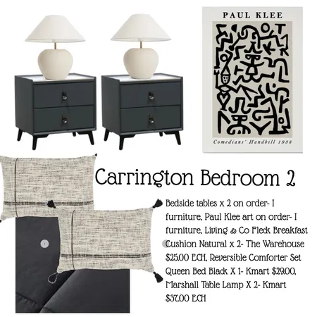 Carrington Bedroom 2 Interior Design Mood Board by lydiapayne on Style Sourcebook