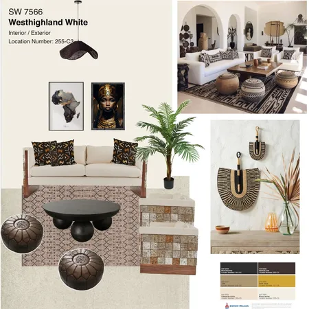 African Style Interior Design Mood Board by fidele on Style Sourcebook