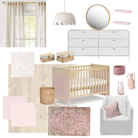 Baby Girl Nursery Interior Design Mood Board by Mykieduffeck on Style Sourcebook