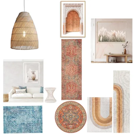 BOHO LIVING ROOM Interior Design Mood Board by PICASSA INTERIOR DESIGN INSPIRATIONS on Style Sourcebook