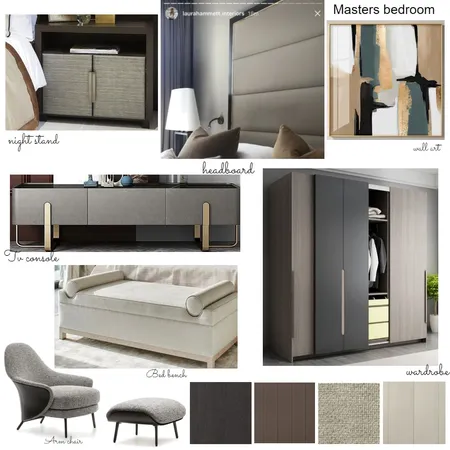 Nnamdi masters bedroom Interior Design Mood Board by Oeuvre designs on Style Sourcebook