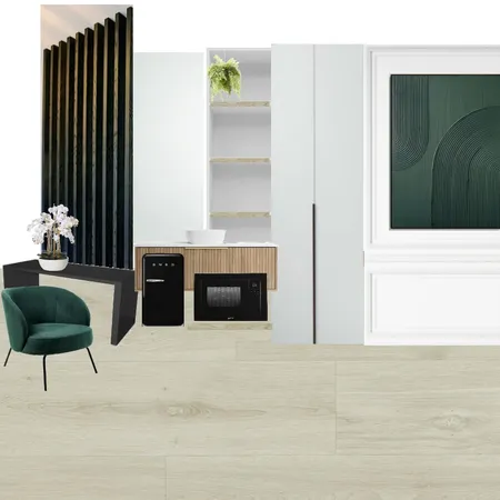 Hotel Kitchen black wood green Interior Design Mood Board by MYSA on Style Sourcebook