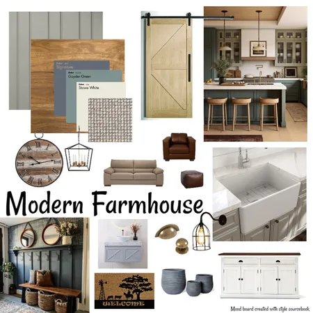 Modern Farmhouse Interior Design Mood Board by nerolie_10@hotmail.com on Style Sourcebook