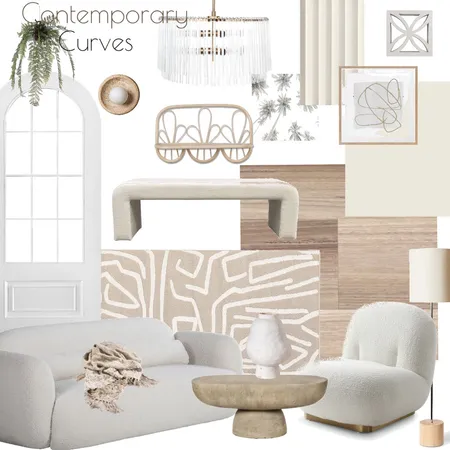 Contemporary Curves Interior Design Mood Board by colleenjthomas on Style Sourcebook