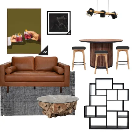 Modern Man with Root Coffee Table Interior Design Mood Board by Carmen P on Style Sourcebook