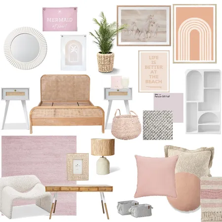 Little girls pink room Interior Design Mood Board by MandieStylist on Style Sourcebook