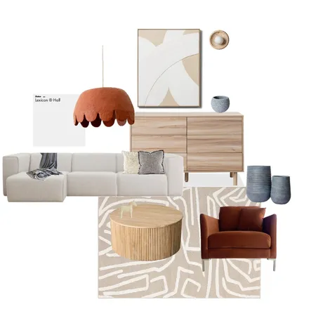 Living Room - Earthly Tones Interior Design Mood Board by Logie Interiors on Style Sourcebook