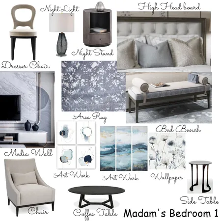 madams bedroom 1 Interior Design Mood Board by Oeuvre Designs 2 on Style Sourcebook
