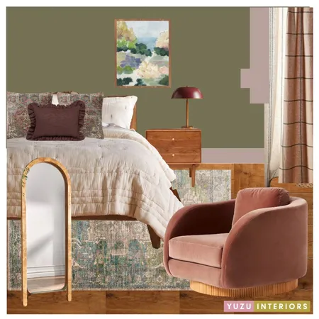Rich Bedroom Tones Interior Design Mood Board by Yuzu Interiors on Style Sourcebook