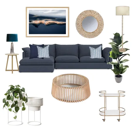 Coastal blue lounge Interior Design Mood Board by bethbrown on Style Sourcebook