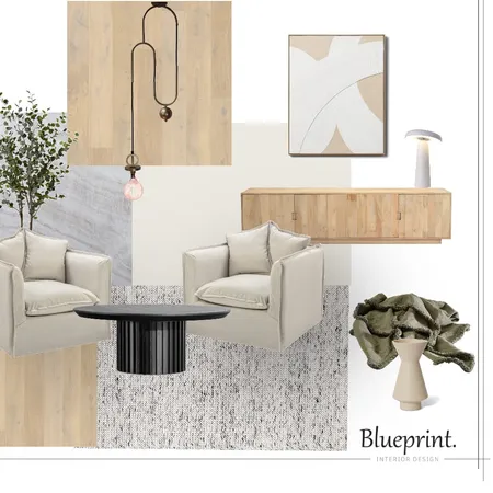 Warm, Earthy Living Interior Design Mood Board by Blueprint Interior Design on Style Sourcebook