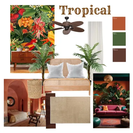 Tropical Interior Design Mood Board by charleronn on Style Sourcebook